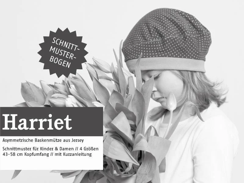 Schnittreif - Harriet - asymmetrische Baskenmütze