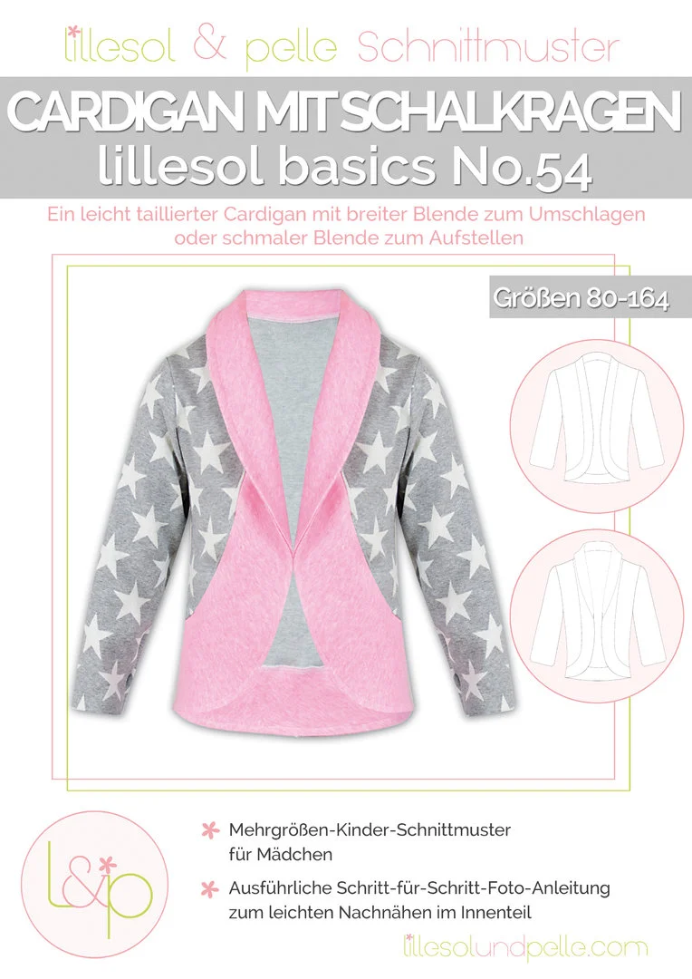 Lillesol - Cardigan mit Schalkragen No.54