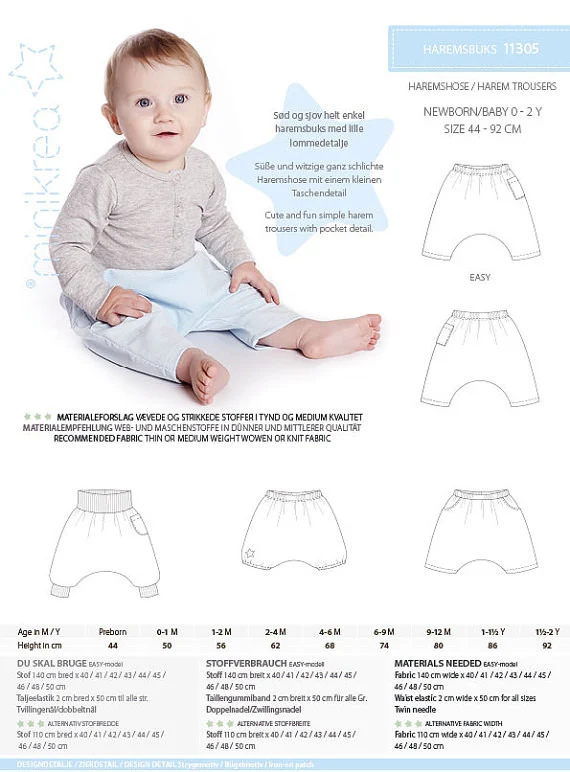 Minikrea - Haremshose für Babys 11305