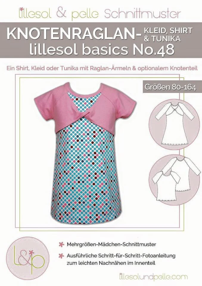 Lillesol - Knotenraglan- Kleid, Shirt und Tunika basics No.48