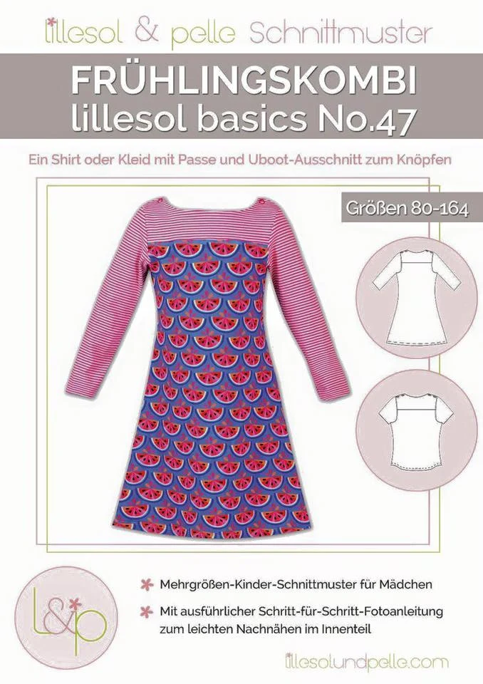 Lillesol - Frühlingskombi Kleid und Shirt basics No.47
