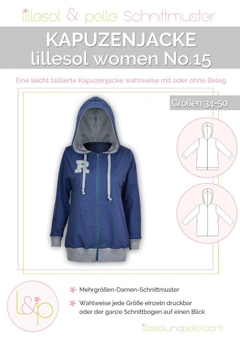 Sale -50 % Lillesol - Kapuzenjacke women No.15