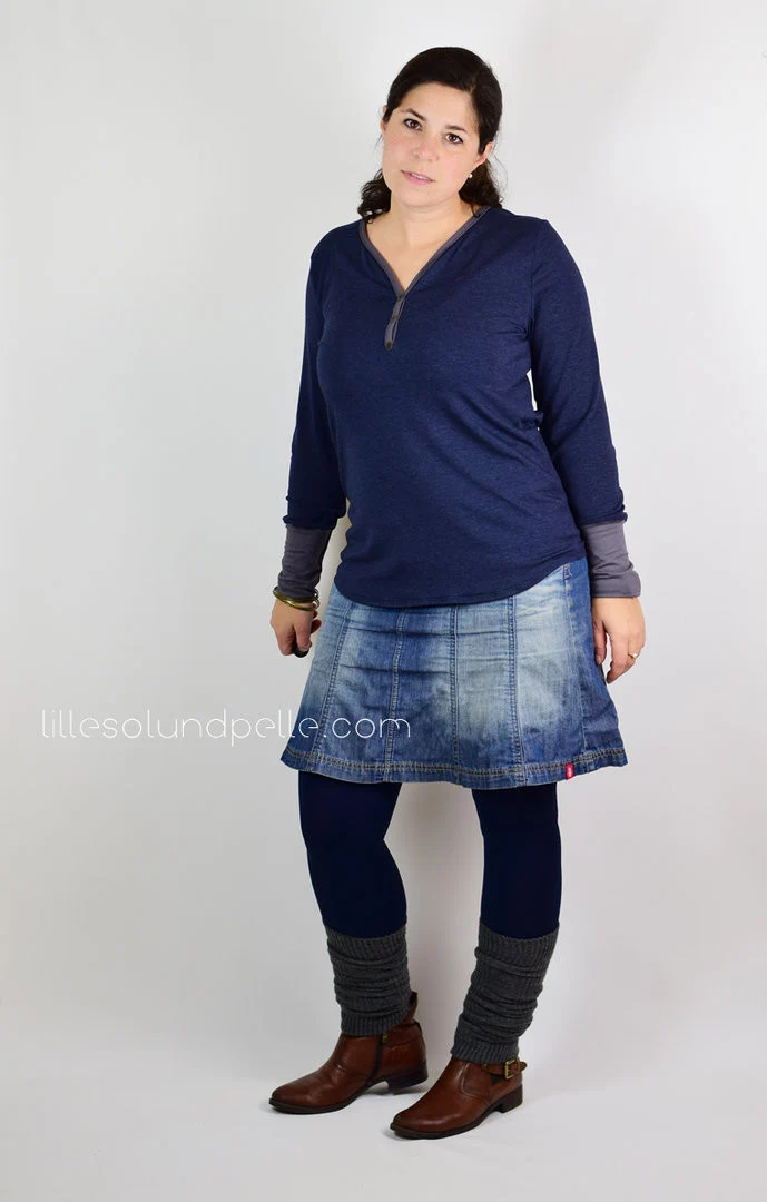 Sale -50 % Lillesol - Knopfshirt women No.14