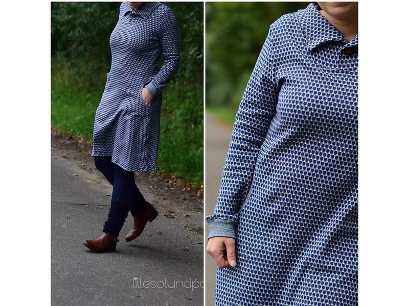 Sale -50 % Lillesol - Winterkombi Kleid & Shirt Women No. 13