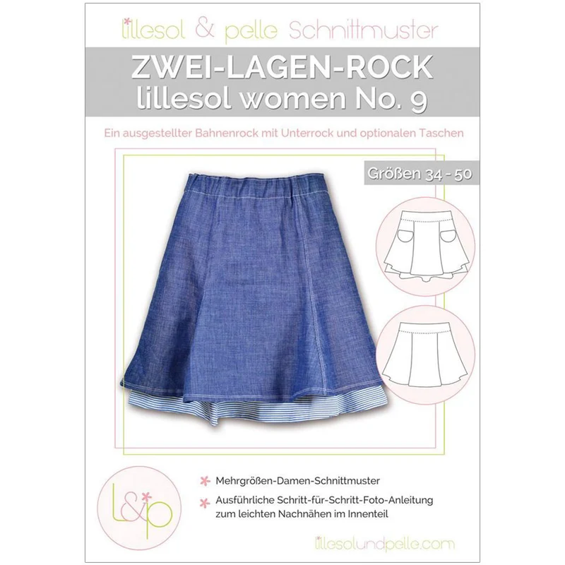 Lillesol - Zwei-Lagen-Rock Women No. 9