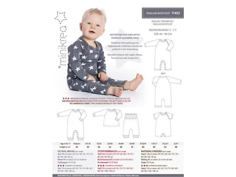 Minikrea - Raglan Strampler 11402